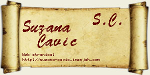 Suzana Čavić vizit kartica